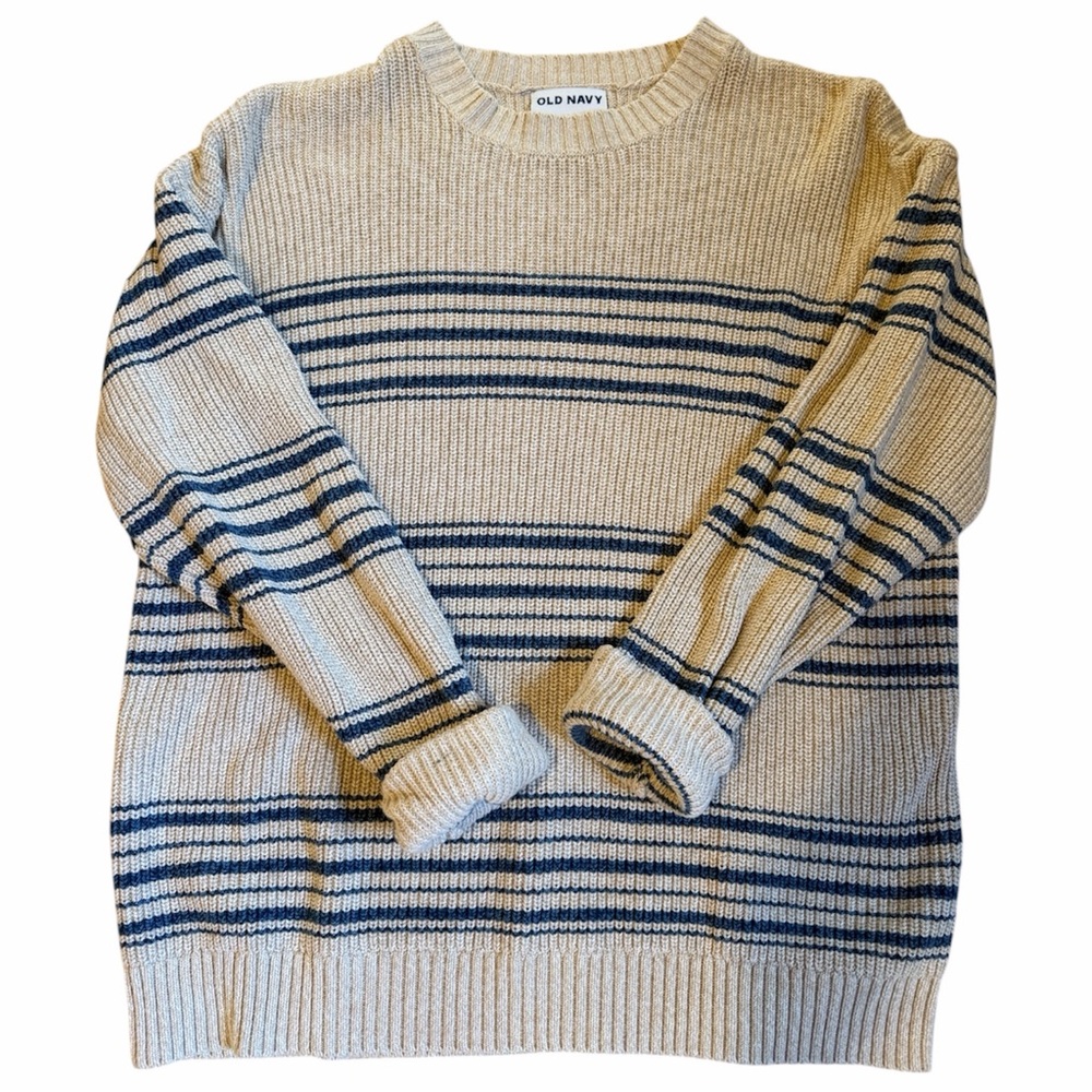 Old Navy Striped Crew Neck Sweater